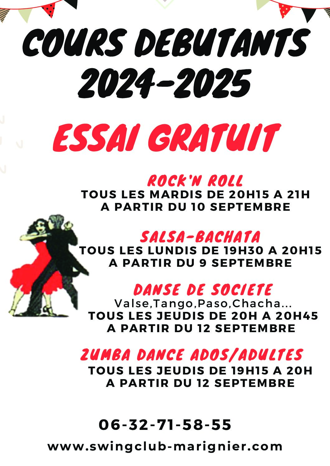 COURS DÉBUTANTS 2024-2025